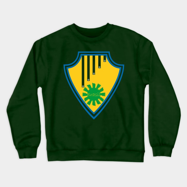 Brasil Crewneck Sweatshirt by JohnLucke